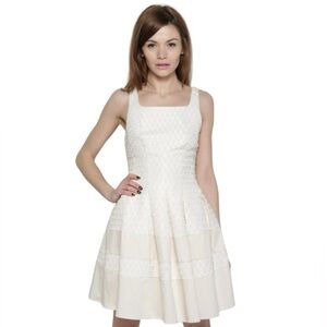 Darling Abbie Dress-Cream 1950's Style Prom Dress